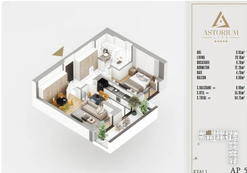 2 CAMERE/ COMPLEX PREMIUM/ PAZA/ IZOLATIE FONICA - Poză 14