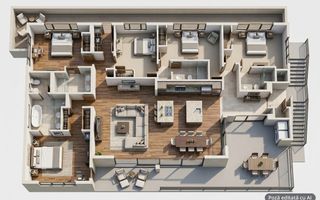 Apartament 3 camere Pipera ultrafinisat - Poză 8