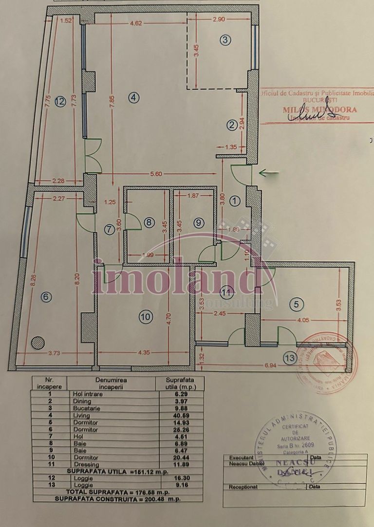 Apartament 4 camere - Sirenelor - Schiță 23