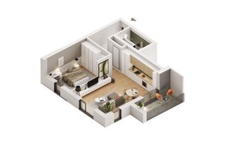 Apartament cu 2 camere în  Pârneava - Poză 3