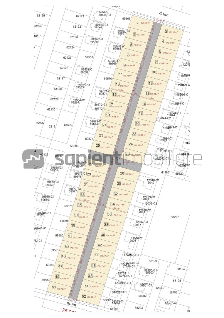 Sapient | Teren parcelabil Sântandrei - Schiță 7