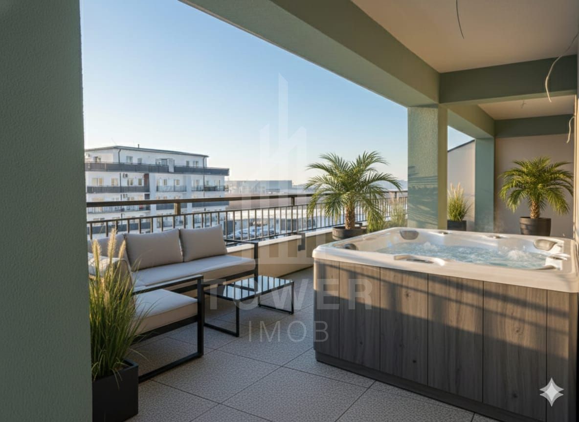 Penthouse de vânzare – Turnișor | Terasă spectaculoasă  | Bloc nou, modern - Poză 9