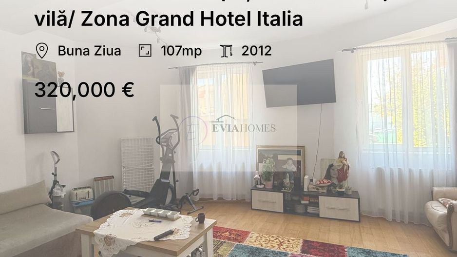 4 camere / terasă spațioasă / Bloc tip vilă/ Zona Grand Hotel Italia - Poză 1