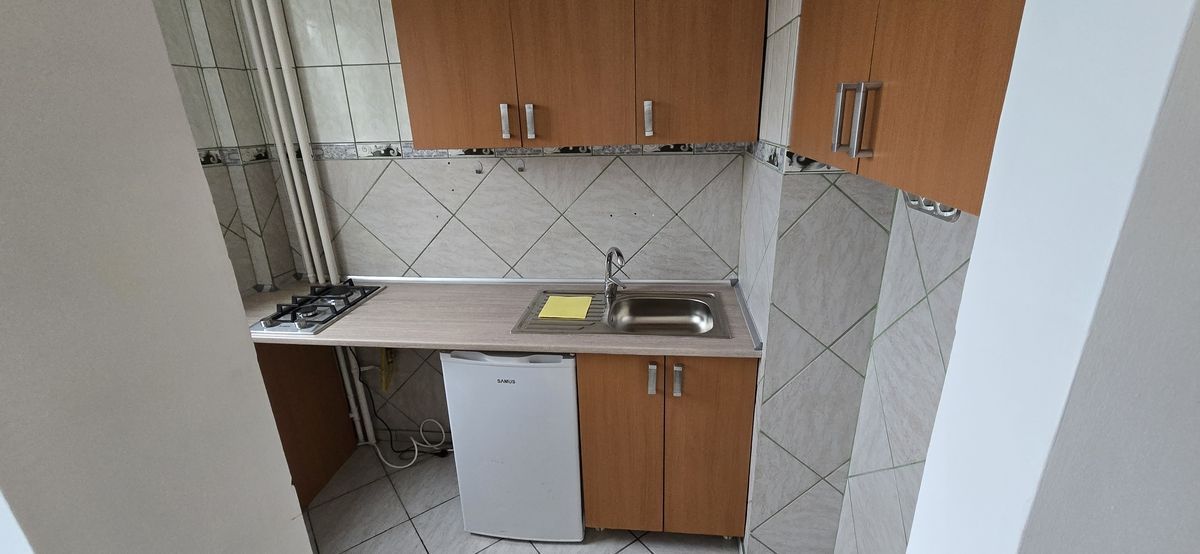 Garsonieră Piata Miniș, etaj 3, mobilată complet, bloc reabilitat - Poză 3