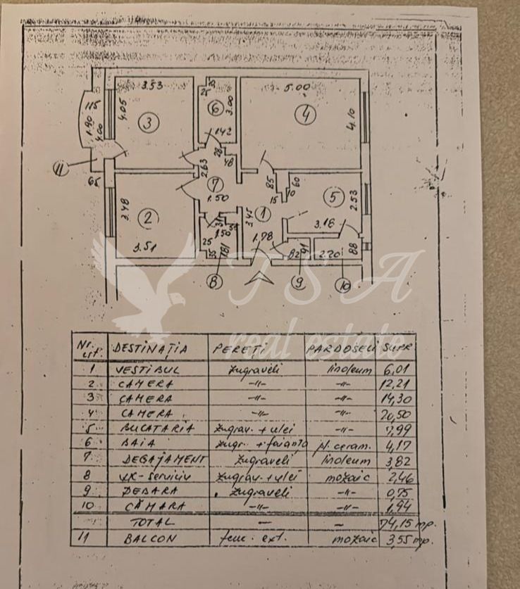 Apartament 3 camere, decomandat, zona Sebastian - Poză 15