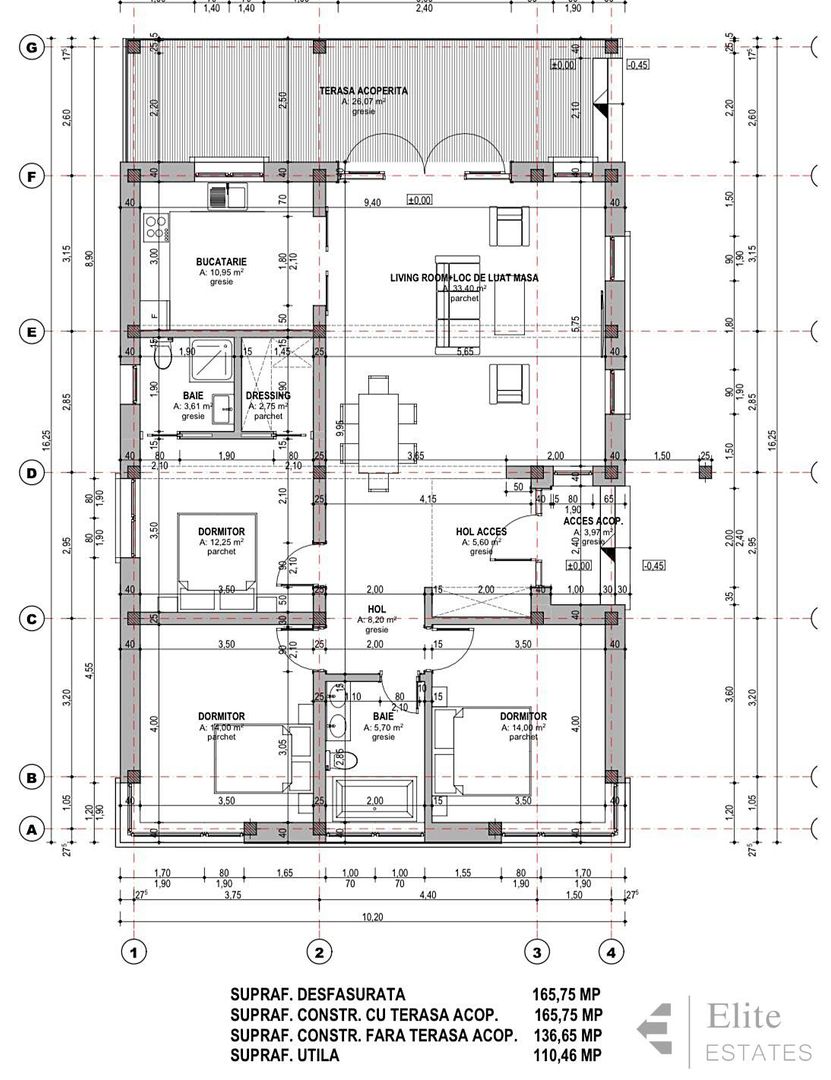 Casa la rosu  cu 4 camere de vanzare in Santandrei - Schiță 8