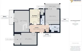 Apartament spațios, 3 camere si 3 balcoane – Girocului - Mureș LIDL - Poză 19