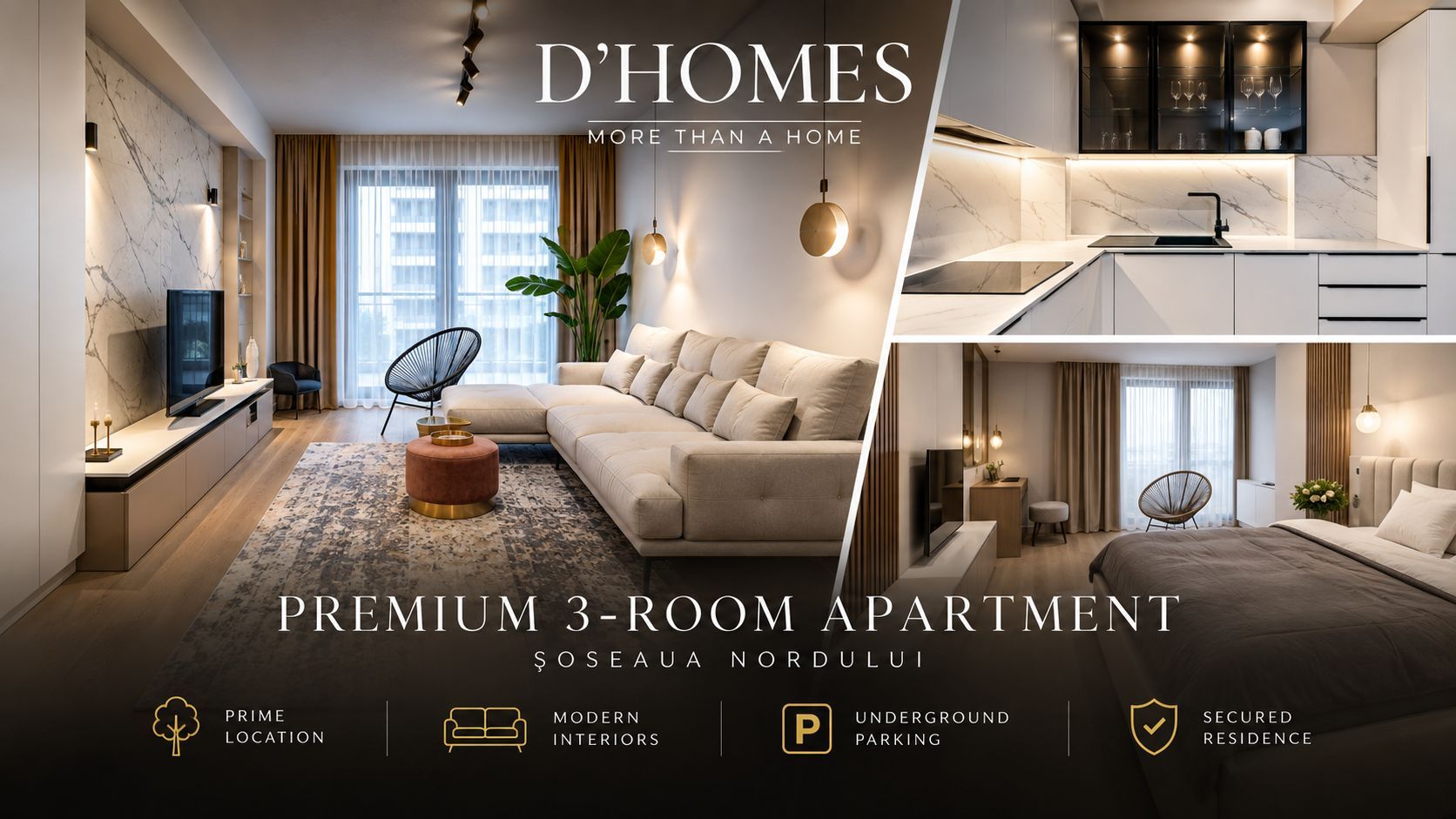 First Rental | Premium 3-Room Apartment | 90 sqm | Herăstrău - Poză 1
