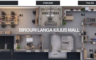 Spațiu de birouri – zonă premium, lângă Iulius - Poză 1