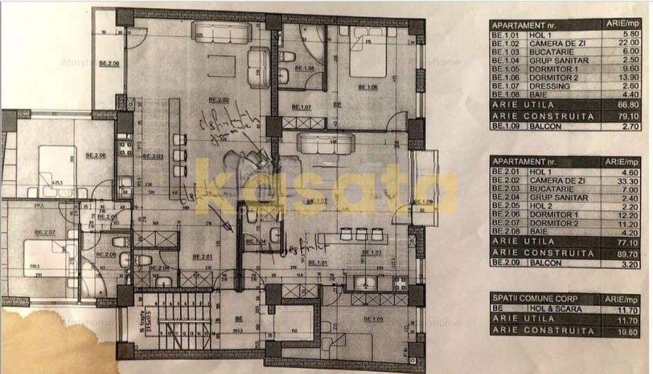 Apartament LUX zona Dorobanți | 150 mp | 2 Livinguri | 3 Dormitoare - Schiță 17