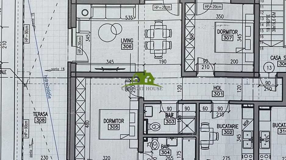 Apartament 3 camere, bloc nou, P+3, Ap.13, Et. 3, Bl.2 - Poză 6