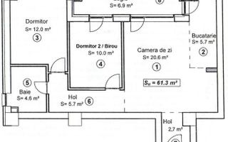 City of Mara | 3 Camere | Etaj 7 | Încălzire în pardoseală | Mobilat - Poză 6