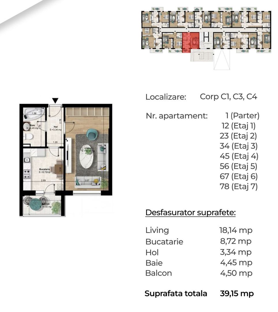 Garsoniera, 3-4 min metrou, decomandată, 40 mp - Poză 6