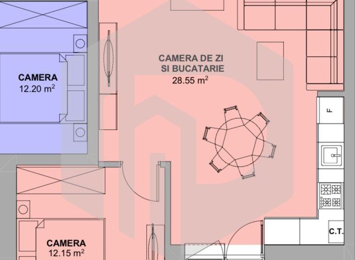 LA cheie | Doamna Stanca | Apartament 2 Camere | Etaj 1 - Poză 4