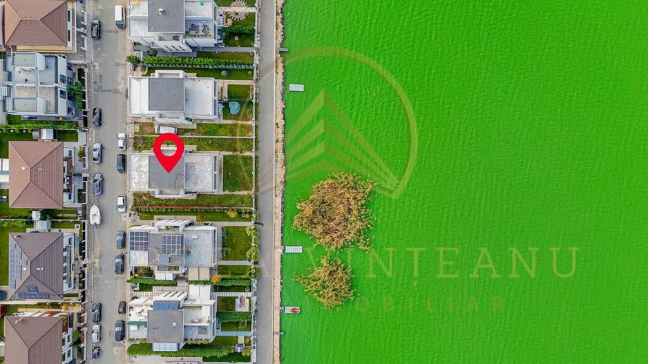 Ovidiu - Casă spectaculoasă , primul rand, cu vedere frontala  spre lac - Poză 8