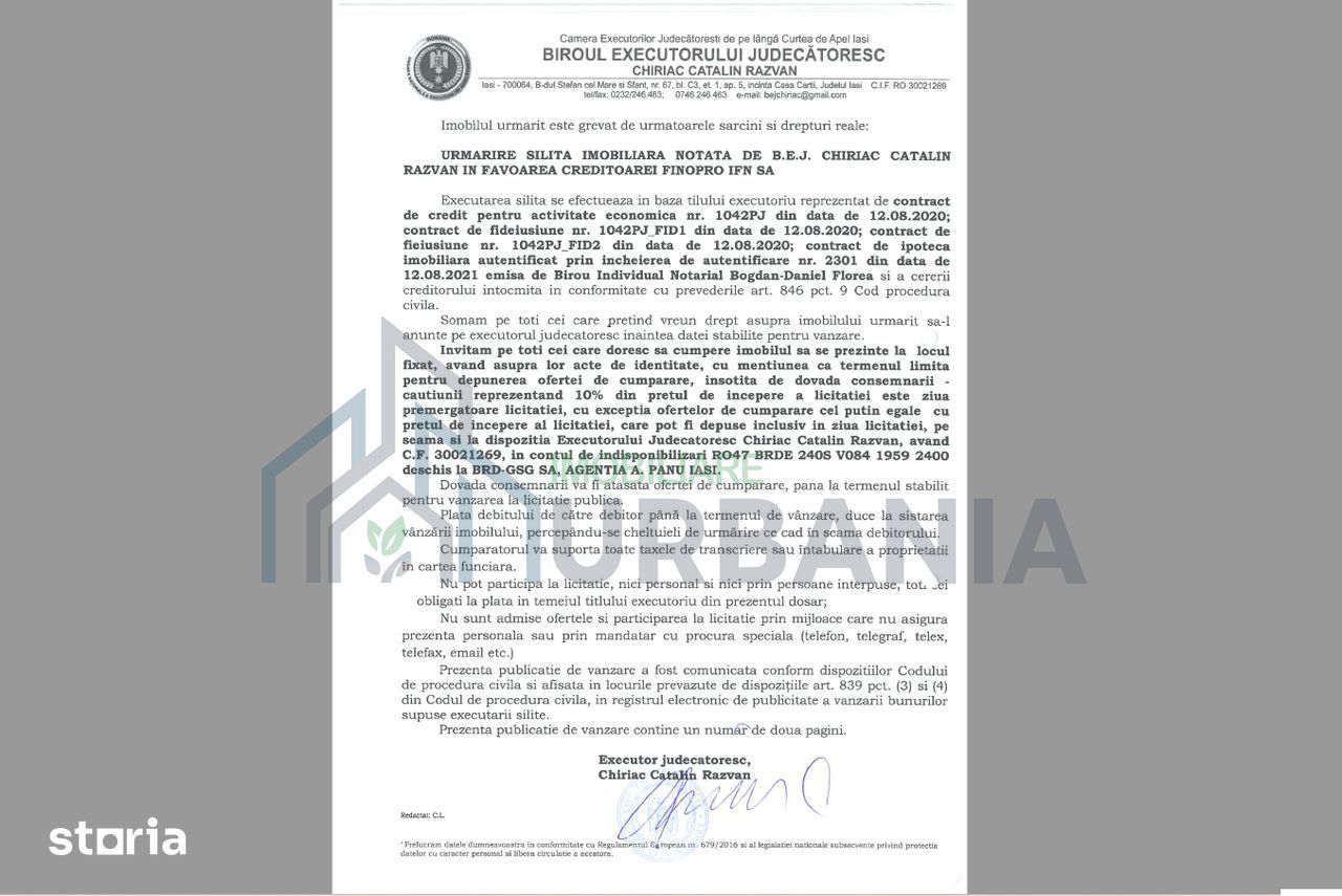 Teren intravilan 2056 mp cu casa 119 mp si anexe, Letcani, Sat Bogonos, 69.000 EUR - Poză 5