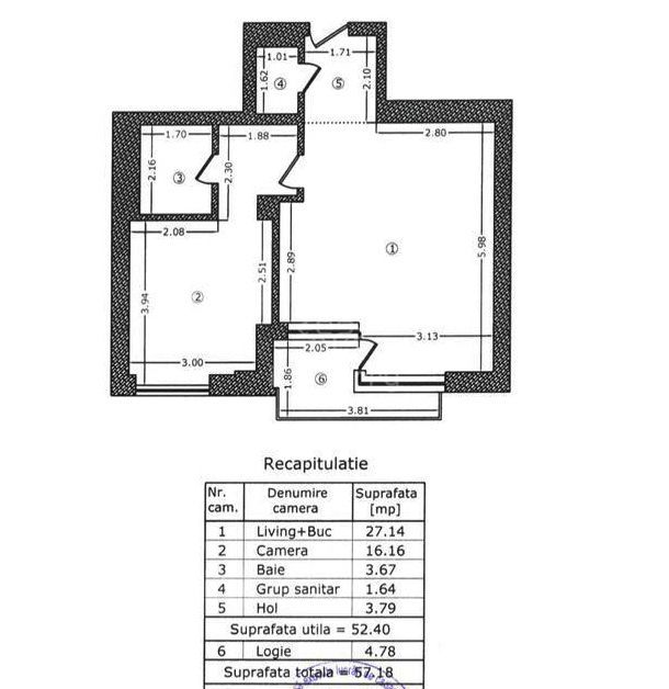 Vedere panoramica spre apus | Mobilat & utilat | 2 bai | Aviatiei Park - Schiță 13