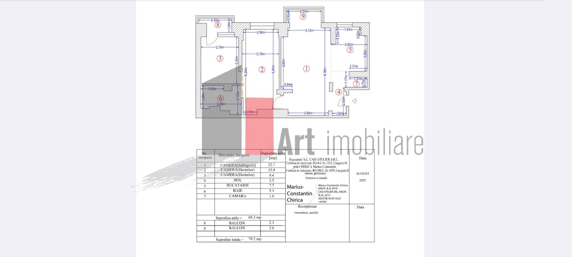 Vânzare apartament 3 camere Obregia - Poză 2