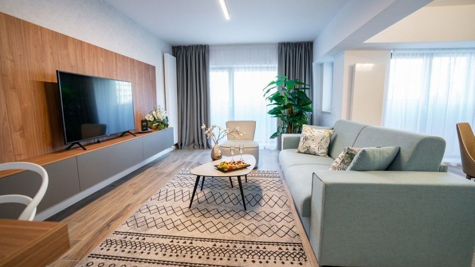 Închiriez apartament 2 camere, Unirii, mobilat-utilat, AC - Poză 2