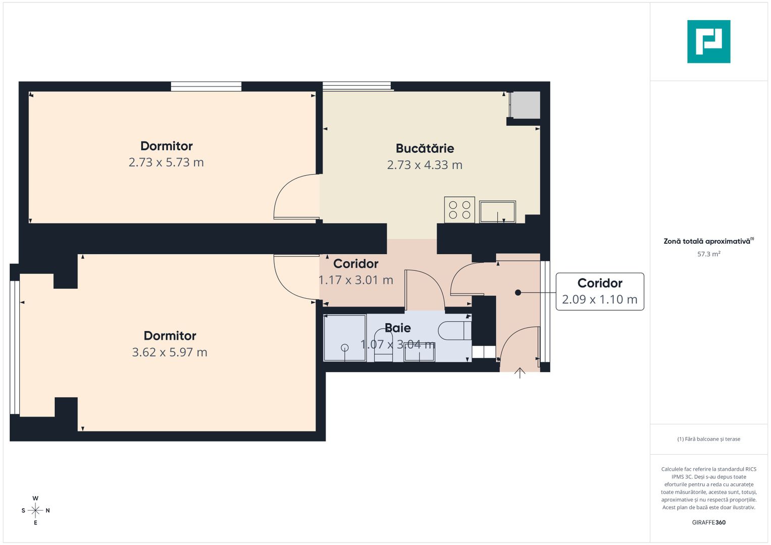 Apartament de inchiriat 2 camere Central - Magheru - Poză 10