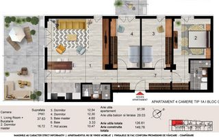 Apartament cu 4 camere zona Baneasa - Poză 3