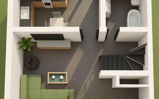 Triplex modern de vânzare, 4 camere, zona Dancu, Iași - Poză 5