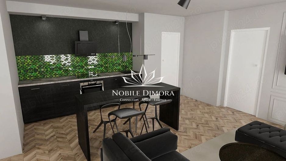 Penthouse deosebit cu 2 camere si terasa de 70 mp - vedere panoramica - Poză 5