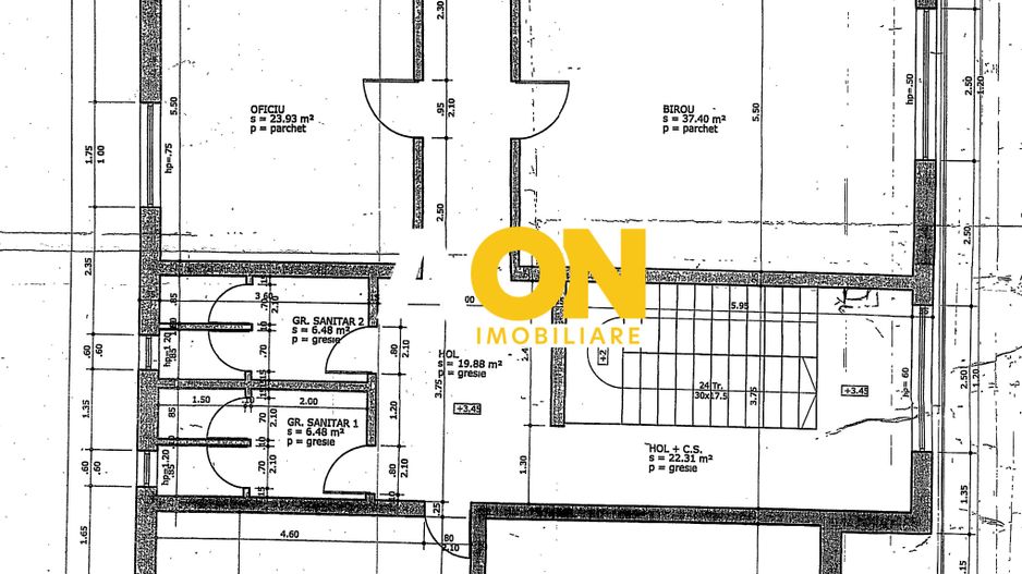Spatii de birouri, 262 mp utili 6 birouri, 10 locuri de parcare,Centru - Schiță 15