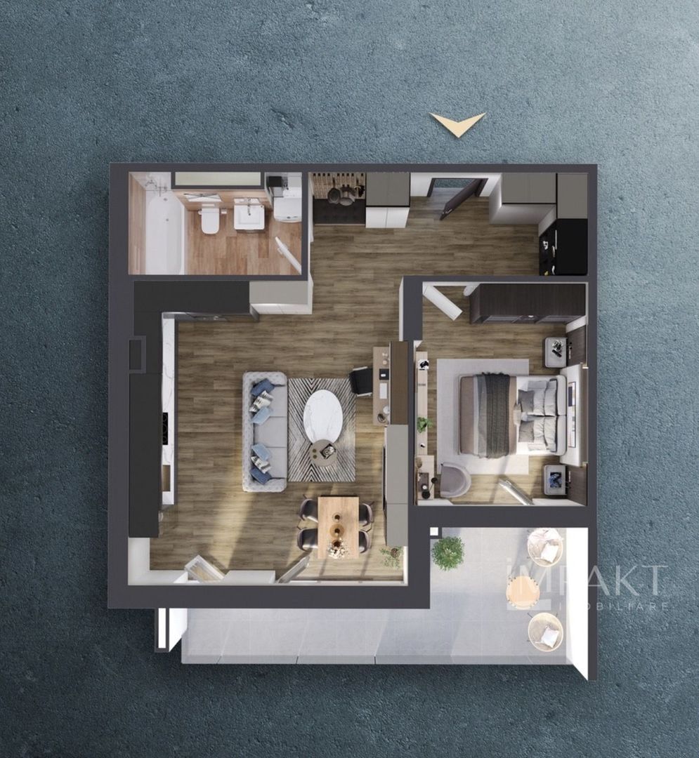 Apartament semidecomandat în ansamblu nou! - Poză 3