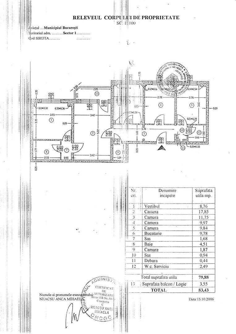 AP. 4 CAMERE ION MIHALACHE, RENOVAT, REABILITAT, MOBILAT, COMISION 0% - Schiță 18