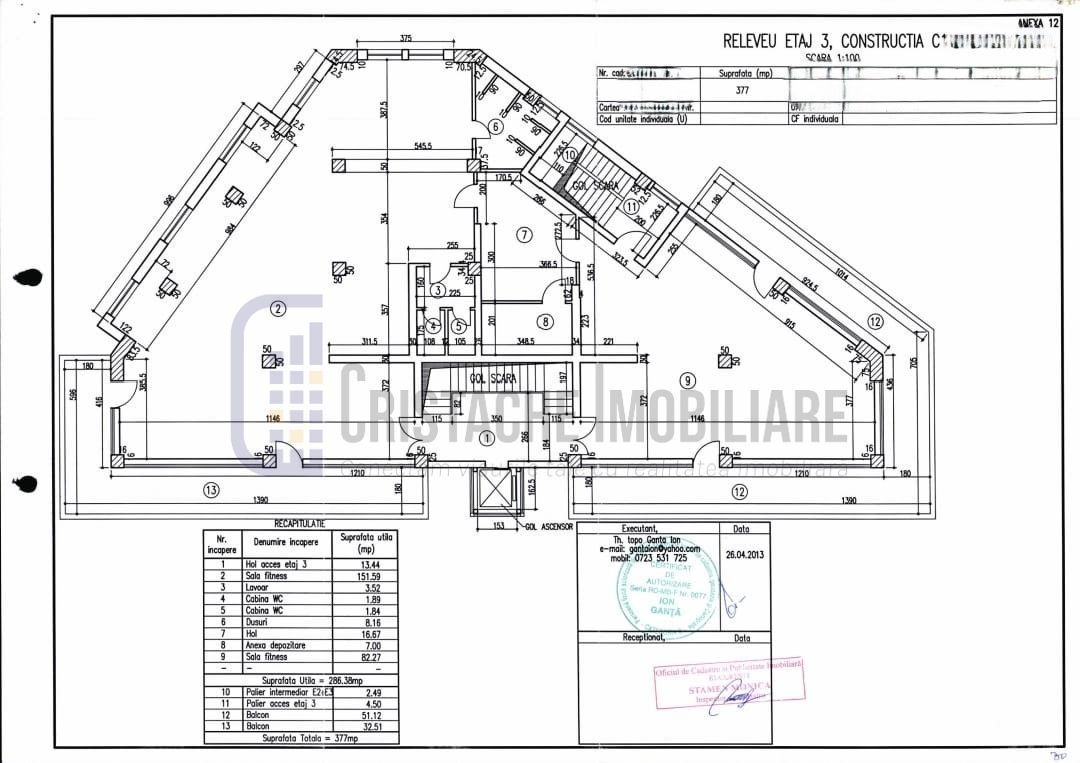 Spatiu comercial 286 mp. util, comp. flexibila, Etj 3/ 3, acces lift_Tineretului - Poză 2
