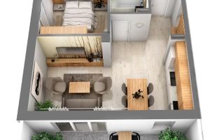 Apartament 2 camere modern, cu balcon spatios si loc de parcare inclus - Poză 1