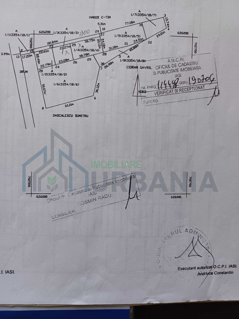 De vanzare teren 1300m patrati in sat Paun,com.Barnova.Pret 14700 euro neg. - Poză 2