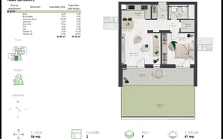 COM 0% Apartament nou cu 2 camere si gradina | Denya Forest - Poză 11
