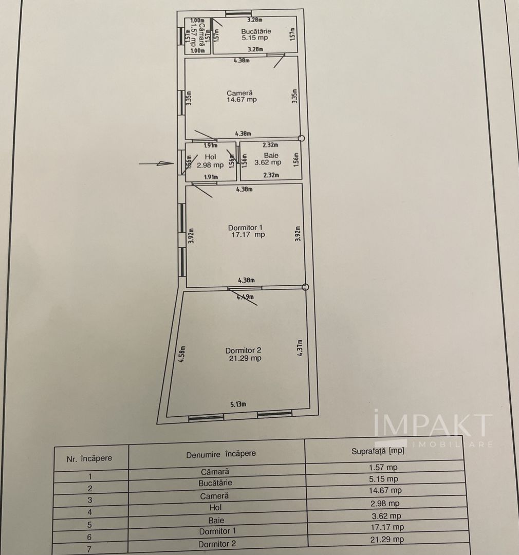 Vanzare apartament la casa in zona Horea! - Schiță 10