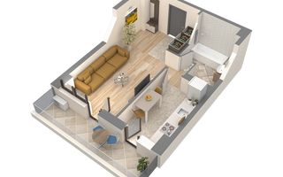 Apartament 1 camera +loc parcare intabulat Unirea Towers 103000 euro - Poză 5