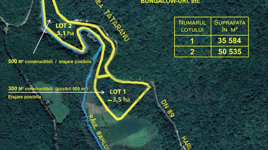 Teren 5+3 ha pentru camping în pădure, 500 m front la râu, 7 km Hârlău, lângă lacul Pârcovaci - Poză 1