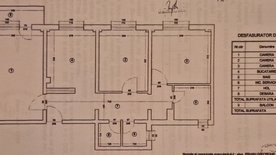 Apartament 3 camere renovat, bloc 1980, reabilitat, Gorjului, Militari - Schiță 9