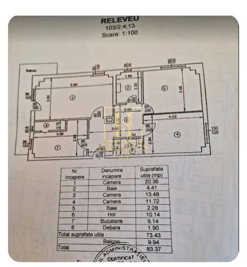Apartament 3 camere, D, 83 mp, 109.500euro Lunca Cetatuii - Poză 11
