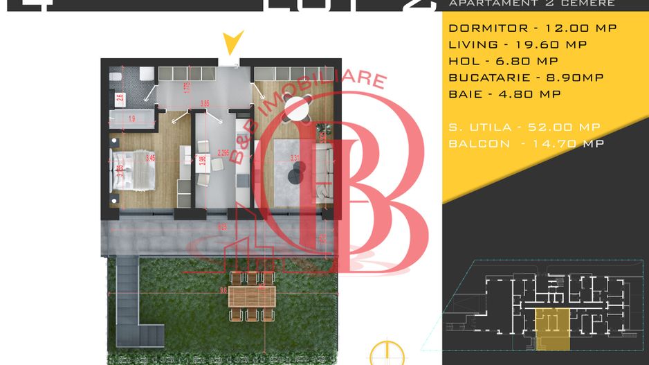 2 camere cu gradina Titan Pallady  Metrou Nicolae Teclu - Schiță 10