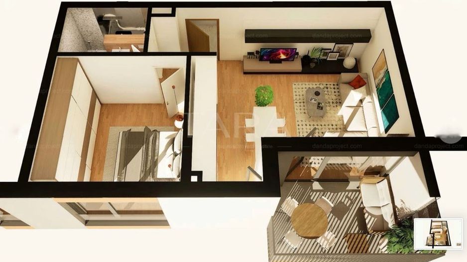 Apartament cu 2 camere zona-Marasti - Poză 1