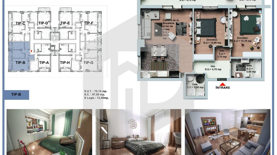 Apartament | 3 camere | TVA Inclus  | Decomandat | Calea Surii mici - Poză 6