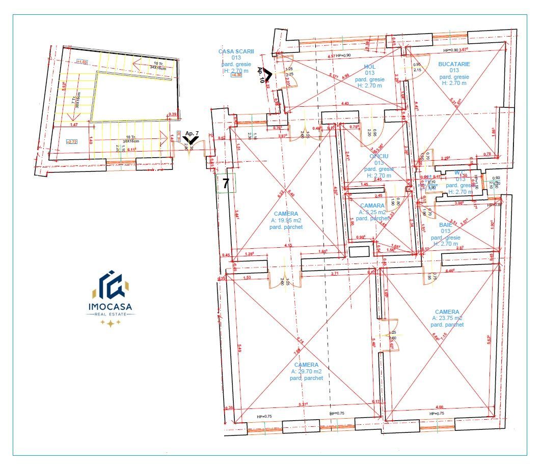Apartament 3 cam de renovat ultracentral, clădire bine amplasată, Arad - Poză 13