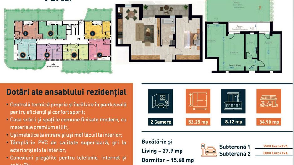 Ultimele apartamente disponibile, investitie sigura,  zona de top ! - Schiță 7