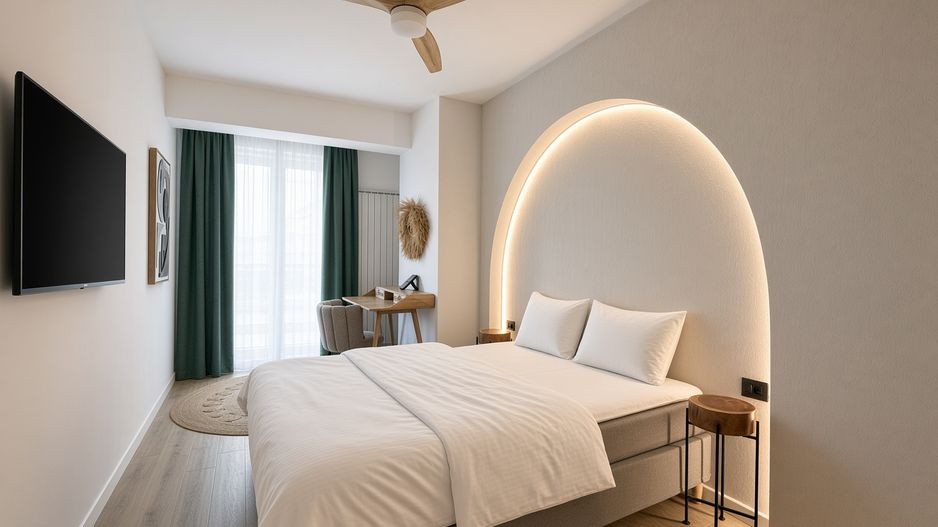 2 camere în Alezzi Infinity cu suprafață generoasă  si vedere la mare - Poză 5