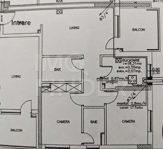 Apartament 3 camere 77 mp, parcare, Buna Ziua - Poză 7