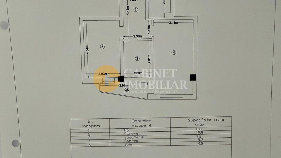 Apartament 2 camere decomandate , Tătărași, 56MP– Iași - Poză 11