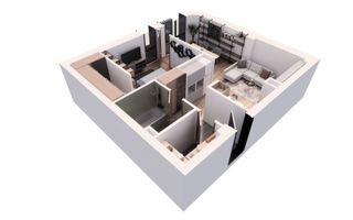 De vânzare apartament 2 camere, ultracentral, semifinisat - Poză 7