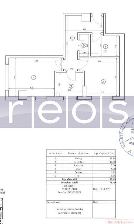 OCAZIE VANZARE 2 CAMERE - 5 MINUTE METROU GROZAVESTI - Schiță 8