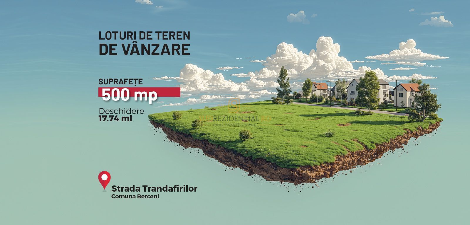 Teren intravilan, 500 mp, Str. Trandafirilor - Comuna Berceni - Poză 1